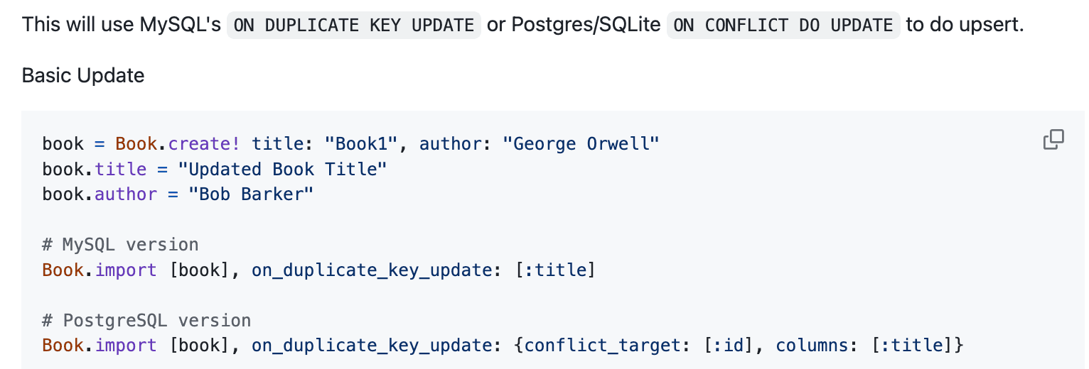 Activerecord-ImportのREADME