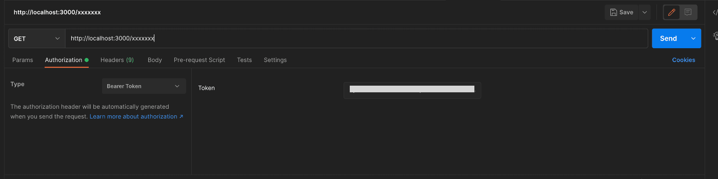 Postmanでの検証時のスクリーンショット